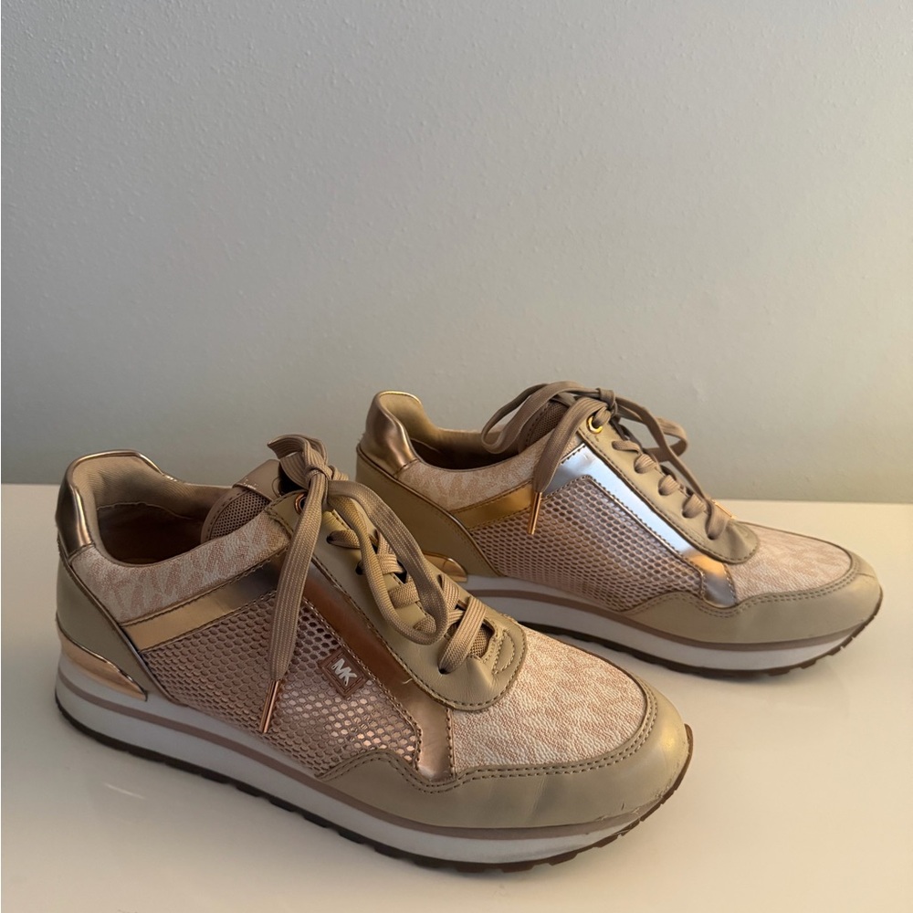 Michael Kors rose gold blush Women's  Sneakers size 8